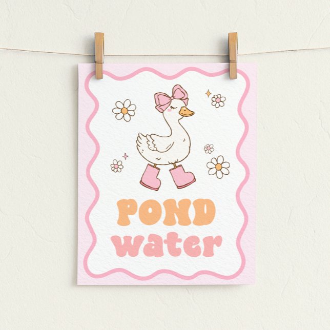 Pond Water Silly Goose Table Sign (Creator Uploaded)