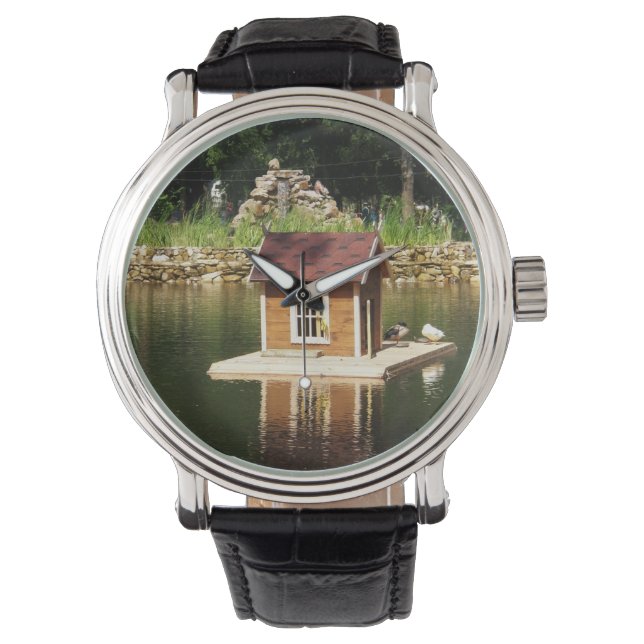 Pond  with bird house watch (Front)