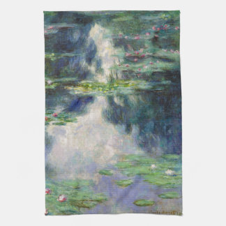 Pond with Water Lilies Monet Fine Art Tea Towel