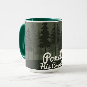 Ponder His Creation   Serene Forest Islamic Reflec Mug