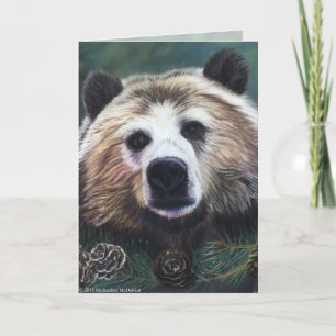 Pondering Bear Greeting Card