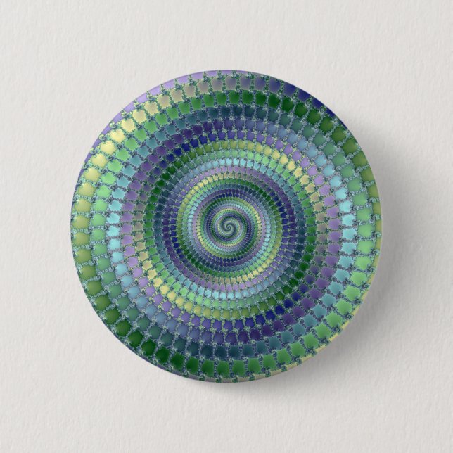 Pondering - Fractal 6 Cm Round Badge (Front)