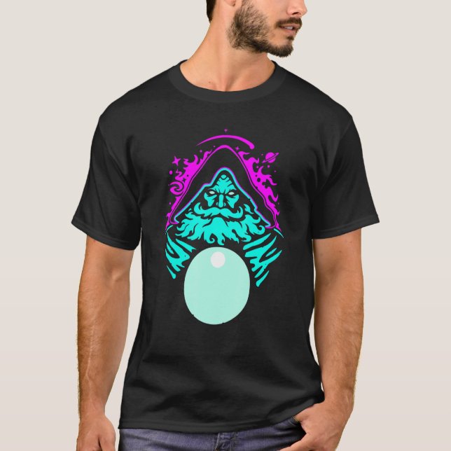 Pondering My Orb Wizard Ponders Magical Fantasy Co T-Shirt (Front)