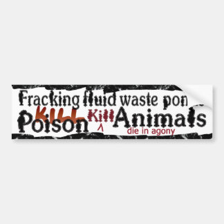 ponds kill bumpersticker bumper sticker