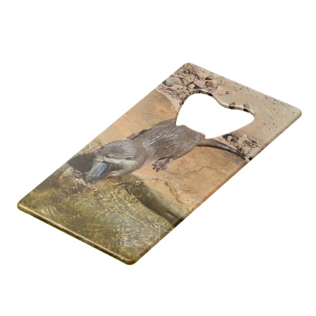 **"Pondside Feast: An Otter and His Catch"** (Front Angled)