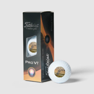 **"Pondside Feast: An Otter and His Catch"** Golf Balls