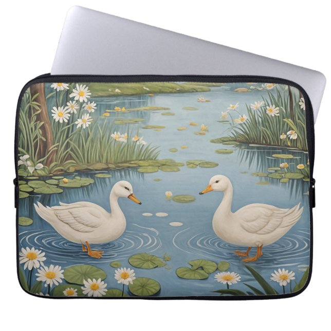 Pondside Tranquility Laptop Sleeve (Front)