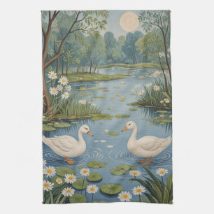 Pondside Tranquility Tea Towel