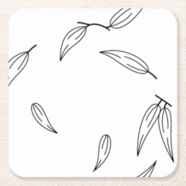 Pondweed family, Vampire Grey Paper Coaster (Front)