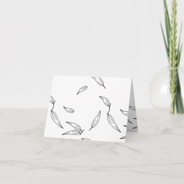 Pondweed family, Vampire GreyFolded Thank You Card (Front)