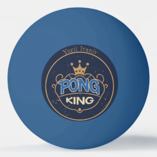 Pong King Blue Ping Pong Ball