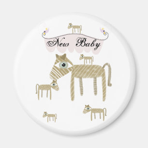 Ponies birds carrousel etsy new baby magnet