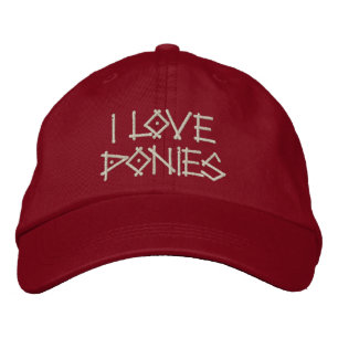 PONIES EMBROIDERED HAT