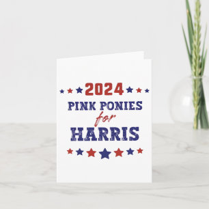 Ponies For Kamala-harris 2024 Card