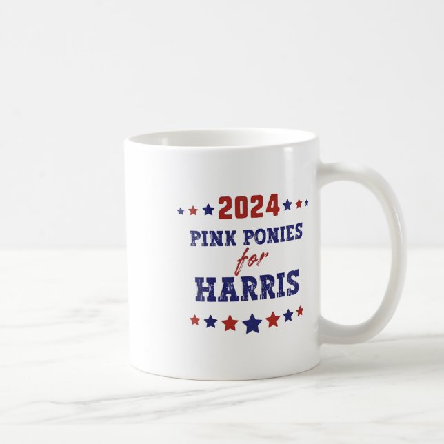 Ponies For Kamala-harris 2024  Coffee Mug (Right)