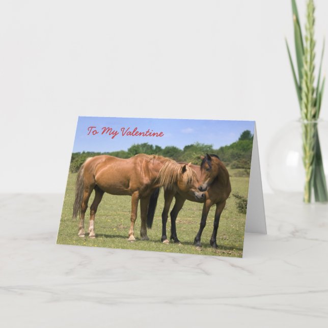 Ponies in Love Card - Valentine (Front)