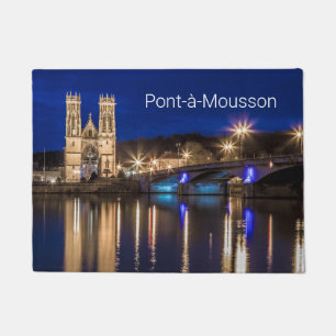 Pont a Mousson Panorama with Moselle Souvenir Doormat