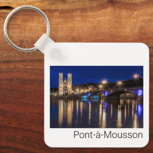 Pont a Mousson Panorama with Moselle Souvenir Key Ring