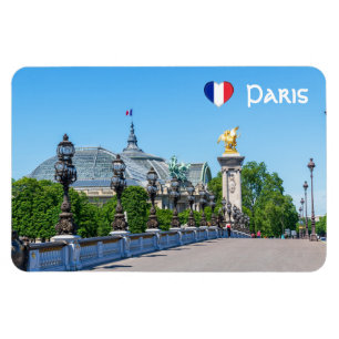 Pont Alexandre III and Grand Palais, Paris, France Magnet