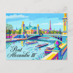 Pont Alexandre III France Postcard