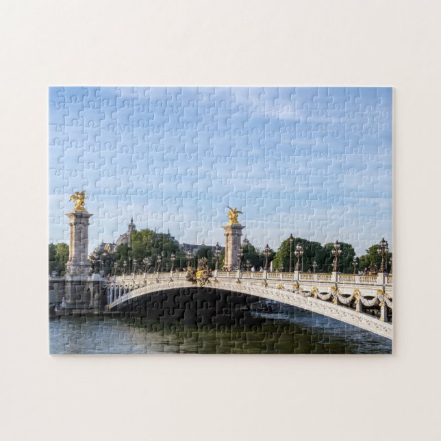 Pont Alexandre III on Seine River - Paris, France Jigsaw Puzzle (Horizontal)