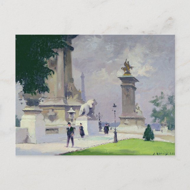 Pont Alexandre III, Paris Postcard (Front)