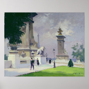 Pont Alexandre III, Paris Poster