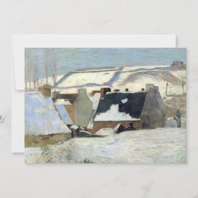 Pont-Aven Under the Snow | Paul Gauguin (Front)