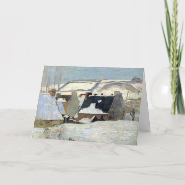 Pont-Aven Under the Snow | Paul Gauguin Card (Front)