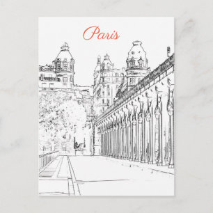 Pont de Bir-Hakeim over the Seine - Paris, France Postcard