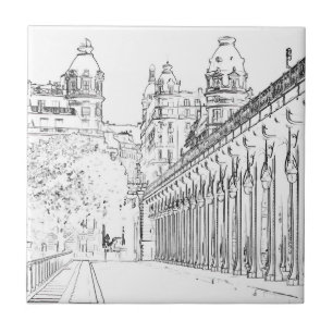 Pont de Bir-Hakeim - Paris, France Ceramic Tile