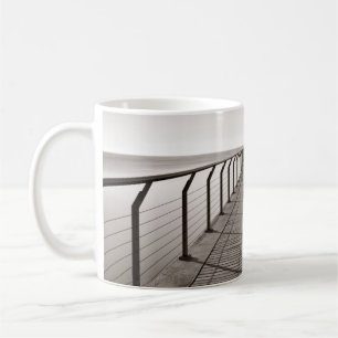 Pont Del Petroli at sunrise in Barcelona in Spaina Coffee Mug