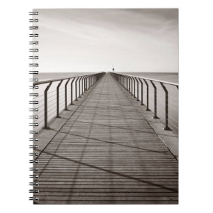 Pont Del Petroli at sunrise in Barcelona in Spaina Notebook