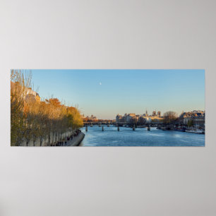 Pont des Arts and ile de la Cite - Paris, France Poster