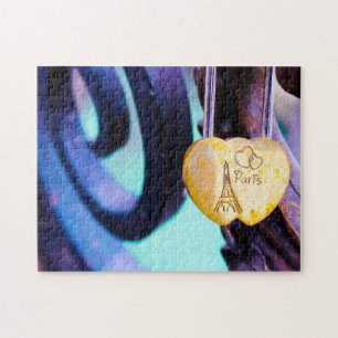 Pont des Arts Love Locks Paris. Jigsaw Puzzle