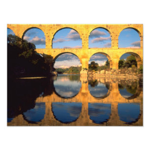 Pont du Gard, Gardon River, Gard, Languedoc, Photo Print