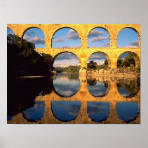 Pont du Gard, Gardon River, Gard, Languedoc, Poster