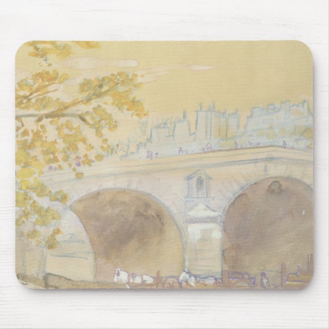 Pont Marie from Quai des Celestins Mouse Pad (Front)