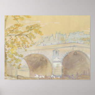 Pont Marie from Quai des Celestins Poster