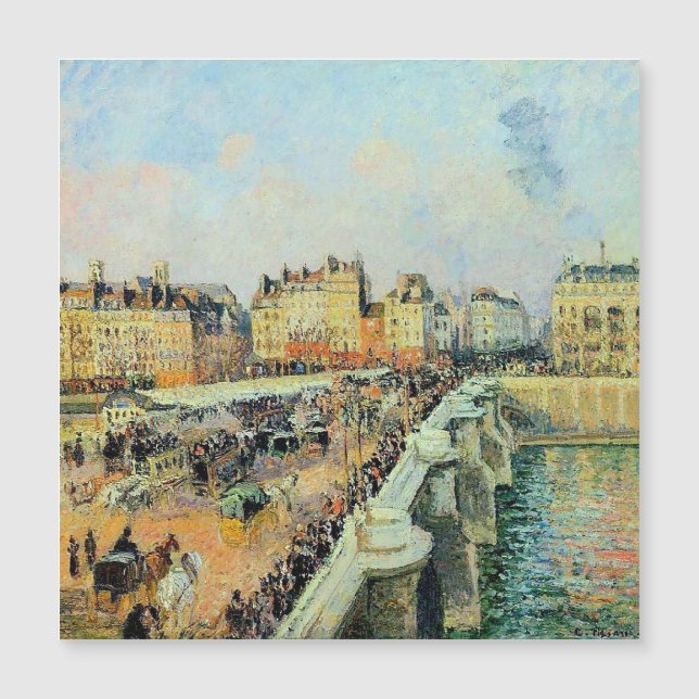 Pont Neuf, Afternoon, Sunlight Camille Pissarro    (Front)