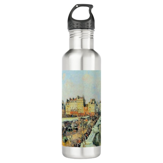 Pont Neuf, Afternoon, Sunlight Camille Pissarro    710 Ml Water Bottle (Front)