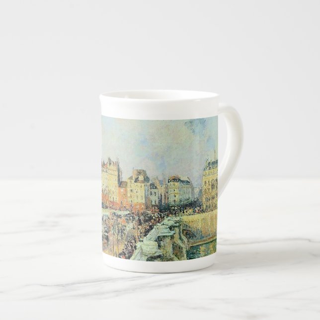 Pont Neuf, Afternoon, Sunlight Camille Pissarro    Bone China Mug (Front Right)