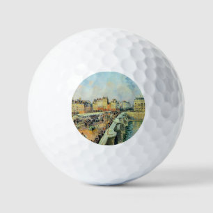 Pont Neuf, Afternoon, Sunlight Camille Pissarro Golf Balls