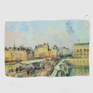 Pont Neuf, Afternoon, Sunlight Camille Pissarro Golf Towel