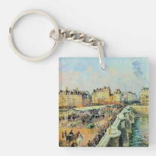 Pont Neuf, Afternoon, Sunlight Camille Pissarro    Key Ring
