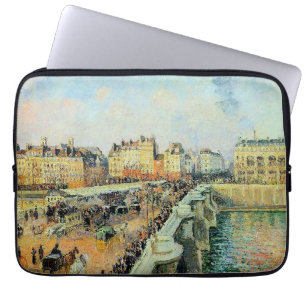 Pont Neuf, Afternoon, Sunlight Camille Pissarro Laptop Sleeve