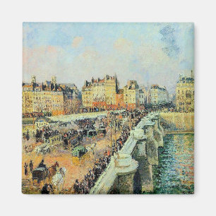 Pont Neuf, Afternoon, Sunlight Camille Pissarro Magnet
