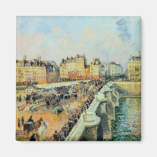 Pont Neuf, Afternoon, Sunlight Camille Pissarro   Magnet (Front)