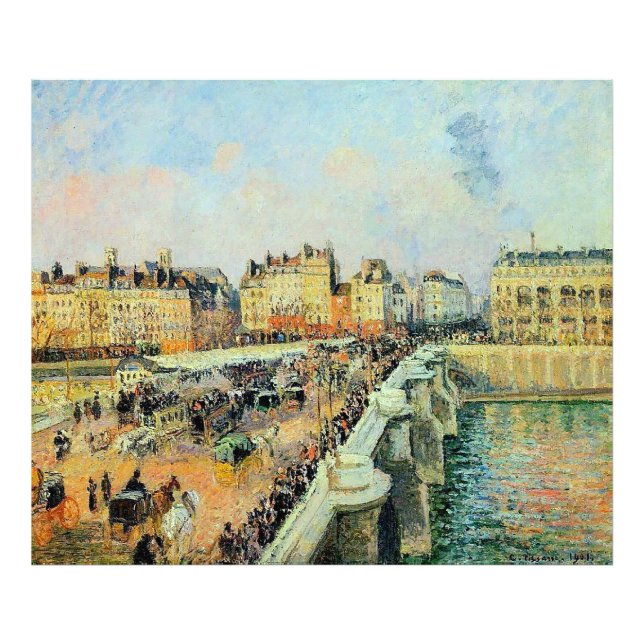 Pont Neuf, Afternoon, Sunlight Camille Pissarro    Photo Print (Front)