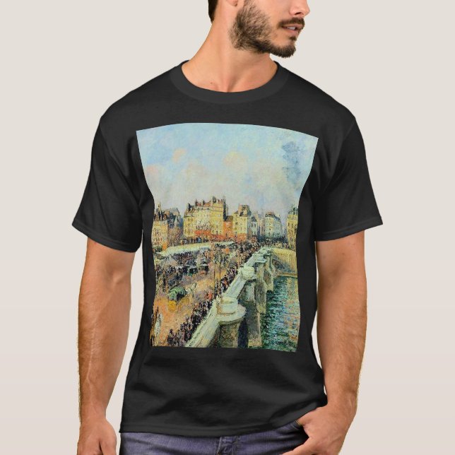 Pont Neuf, Afternoon, Sunlight Camille Pissarro    T-Shirt (Front)